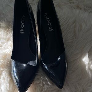 ALDO Glossy Black Heels